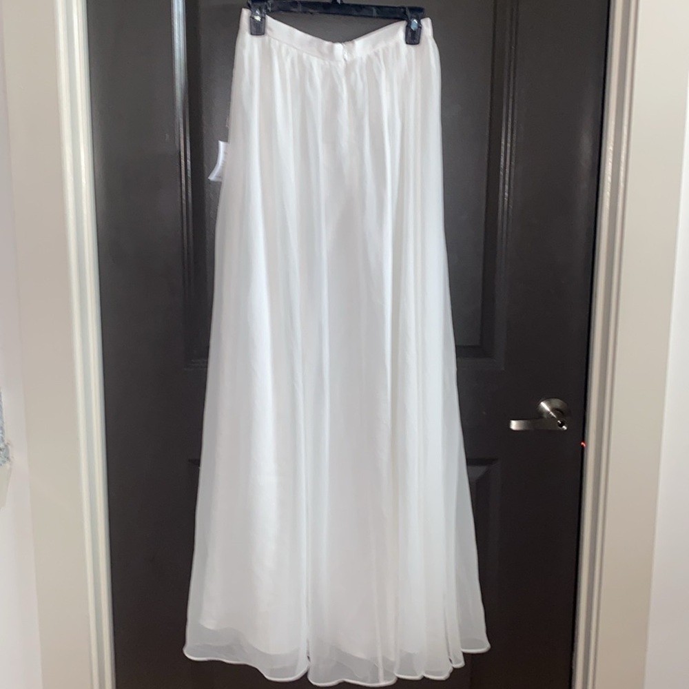 Lulu's High Waisted Maxi Skirt with Side Slit Medium - Picture 4 of 5